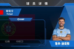 迪亚斯球员集锦：身体素质出色 胜利欲望强大的葡萄牙中卫